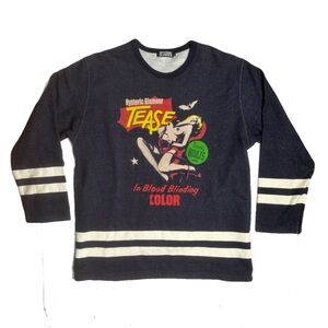 Hysteric Glamour Cut & Sew Tease Crewneck ***RARE***